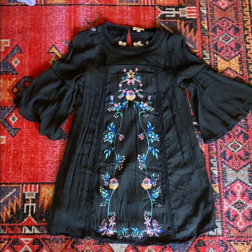Cute Floral Embroidered Dress